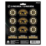 FANMATS 30772 Boston Bruins 12 Count Mini Decal Sticker Pack