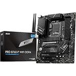 MSI PRO B760-P WIFI DDR4 Motherboard, ATX - Supports Intel 12th & 13th Gen Core Processors, LGA 1700 - DDR4 Memory Boost 5333+MHz/OC, PCIe 4.0 x16 Slots, M.2 Gen4 Slots, 2.5G LAN, Wi-Fi 6E