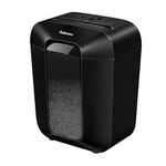 Fellowes Paper Shredder for Home Office Use - 9 Sheet Cross Cut Shredders Home Use - Shredder with 17L Bin & Safety Lock - Powershred LX50 - Shreds 31 Sheets in One Minute - High Security P4 - Black