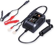 Energizer 2-Amp Battery Charger/Maintainer, 9-Step Smart Battery Car Charger, LCD Display, 6V/12V Voltage Detection for Auto, Motorcycle, RV, Boat,SUV