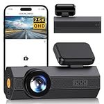 VEEMENT Dash Cam Front 2.5K, Mini Dash Cam for Cars, 1440P Car Camera with APP, WiFi Dash Cam with WDR Night Vision, 24 Hours Parking Monitor Dashcams, 160°Wide, G-Sensor