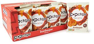 popchips - Barbeque Popped Potato Chips 23 grams (Multipack BOX of 24) - Popped not Fried, No Artificial Flavours or Colours, Suitable for Vegans