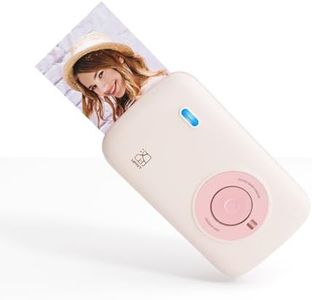 HPRT CP2100 Portable Photo Printer for iPhone & Android, 2 * 3 Instant Color Mini Printer, Bluetooth 5.0, Type-C Charging, Dye-Sublimation Tech, Initial 10 Sheets Included