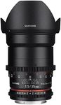 Samyang SYDS35M-N VDSLR II 35mm T1.5 Wide-Angle Cine Lens for Nikon (FX) Cameras