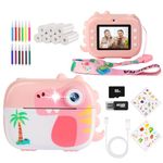 ARNSSIEN Kids Camera Instant Print, 1080P Camera for Kids with 7 Rolls Instnat Paper, Kids Toys for Ages 3-14, Christmas Birthday Gifts for 4-10 Year Old Girls Boys