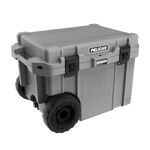 Pelican Elite 45 QT Wheeled Cooler (Dark Gray/Black)