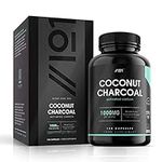 Activated Coconut Charcoal 1000mg | Made from Thai Coconut Shells | for Bloating & Gas, Digestion & Flatulence Natural Relief | Vegan & Keto Friendly Supplement | 120 Capsules