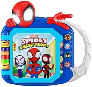 eKids Spidey and His Amazing Friends Book, Toddler Toys with Built-in Preschool Learning Games, Educational Toys for Fans of Spiderman Toys and Gifts, (247)