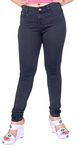 FCK-3 Stretchable Denim Pencil Fit Blue Black Color Regular Fit High Waist Jeans for Women-50