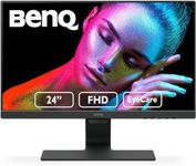 BenQ GW2480 24 Inch IPS 1080P FHD Computer Monitor with Built In Speakers, Proprietary Eye-Care Tech, Adaptive Brightness for Image Quality, Ultra-Slim Bezel and Edge to Edge Display, Black