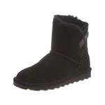 Bearpaw Womens Margaery Suede Water Resistant Winter Boots Black 11 Medium (B,M)