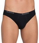 Sloggi Men's Basic Mini Briefs, BLACK, M