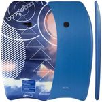 Wham-O 33" Body Board for Beach, Lightweight Bodyboards with EPS Core Wrist Leash, Great Surfing Board for Kids and Adults