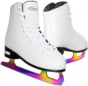 Nattork Color Plated Figure Skates for Girls and Boys Excellence Stainless Steel Blades Ice Figure Skating with Enhanced Support Strength Performance and Ultimate Comfort