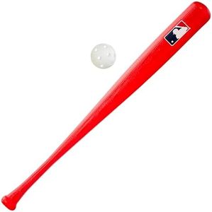 Franklin Sports Plastic Baseball Bat + Ball Set - MLB Kids Plastic Bats - Lightweight Kids Bat + Plastic Baseball Set - 30" Youth Baseball Bat - Red