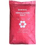Hexeal Himalayan Pink Salt 25kg – 25kg Bag of Coarse, Food Grade Salt – Suitable for Seasoning & Cooking – 100% Natural Salts for Soothing Baths, Beauty & Cosmetics