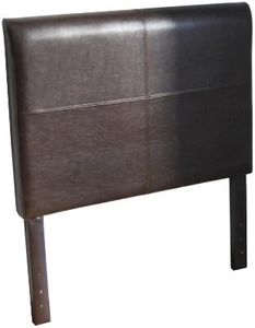 Kinfine Youth Bonded Leather Twin Headboard Brown