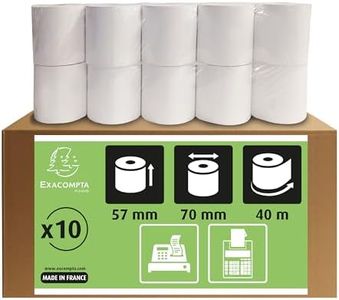 Rollo sumadora exacompta electro 57 mm x 70 mm 60 g/m2