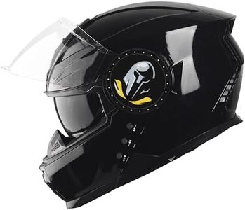 Steelbird Bluetooth Full Face ISI Certified Helmet for Men with Inner Smoke Sun Shield | SBH-40 7Wings (Medium 580 MM, Matt Black)