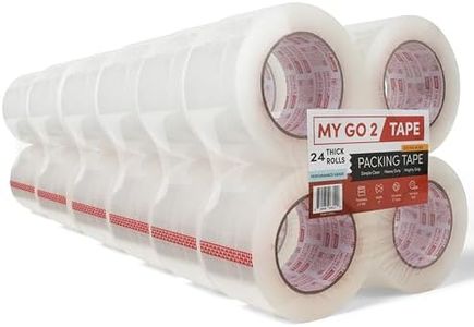 3" Extra-Wide Clear Packing Tape, 24 Pack, 110 Yard Rolls, Performance Grade True 2.70 MIL, 3 Inch Extra Wide, Strong Adhesion for Shipping, Mailing, Sealing, Moving and Storage of Heavy Duty Items