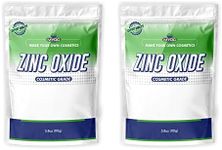 Myoc White Zinc Oxide Powder, Non-Nano Zinc Oxide Powder, Zinc Oxide Powder for Skin, DIY Sunscreen, Baby Diaper Rash Cream, Online Quality - 8 oz / 110 g (Pack of 2)