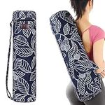 AROME Yoga Mat Bag, Waterproof Yoga Bag Mat Carrier Exercise Yoga Carrying Bag for Women Men, Full-Zip Yoga Gym Bag with 2 Multi-Functional Pockets for 1/4” 1/3” 2/5” Thick Yoga Mat