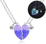 2PCS Unique BFF Magnetic Necklaces,