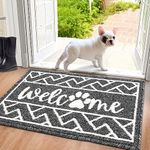 Findosom Front Door Mat, 48" x 32" Welcome Door Mat Indoor Entrance, Super Absorbent Dog Door Mats for Home Office Apartment Garage and Garden Outside Entryway Floor Mat