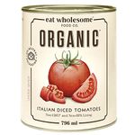 Eat Wholesome Organic Italian Diced Tomatoes 796 ml (pack of 12)