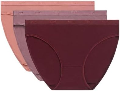 Dim Les Pockets Ecodim Coton Pack de X3, Bragas Mujer, Rubí/Púrpura/Nueva Piel, S