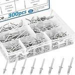 smseace 300Pcs Stainless Steel Pop 
