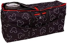 J.L. Childress Disney Baby by Single & Double Stroller Travel Bag - Disney Gate Check Bag for Single & Double Strollers - Large Stroller Travel Bag for Airplane - Black, Mickey Mouse