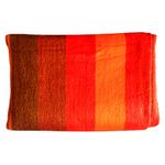 Alpeeka | Alpaca Wool Soft Blanket | Queen Size Blanket | Cozy Throw Blanket, Lightweight, Breathable, Hypoallergenic, Premium Handmade | 94 x 65 inches (Orange)