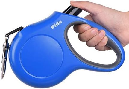 Fida Retractable Dog Leash, 16ft Heavy Duty Pet Walking Leash for Medium/Large Dog up to 110 lbs, Tangle Free. One-Hand Brake (Large, Blue)