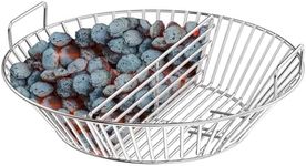 onlyfire Charcoal Ash Basket Stainless Steel Charcoal Holder with Handles, Fits Kamado Joe Big Joe Grill