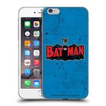 Head Case Designs Officially Licensed Batman DC Comics Distressed Look Logo Vintage Fashion Soft Gel Case Compatible With Apple iPhone 6 Plus/iPhone 6s Plus