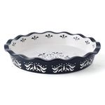 Sagoskat Pie Pan Ceramic Pie Plate, 9 inch Deep Dish Pie Pans, Nonstick Pie Pans for Baking, Pie Dish For Kitchen, Black