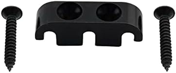 Musiclily Pro 25mm Brass Bass String Guide Retainer Tree for 5-String Electric Bass, Black