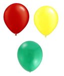 Toyland® 30 SENEGAL FOOTBALL WORLD CUP 2022 BALLOONS - RED, YELLOW & GREEN 12" LATEX