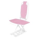 Helsevesen Electric Chair Lift, Reclining Bath Lift with Pink Covers, Powered Lift Chair Get Up from Floor