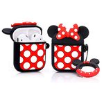 ZAHIUS Airpods Silicone Case Funny Cover Compatible for Apple Airpods 1&2 [3D US Cartoon Pattern][Best Gift for Girl Boy]