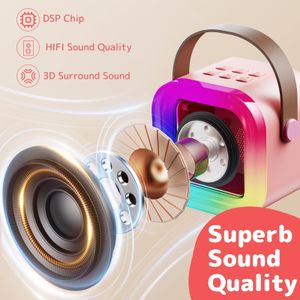 Fede Mini Karaoke Machine for Kids – Portable Bluetooth Speaker
