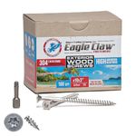 Eagle Claw Tools and Fasteners 10 x 3 Inch Stainless Steel Deck Screws 100 Box T25 Star Drive Included