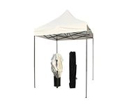 All Seasons Gazebos 2x2 Fully Waterproof Pop up Gazebo With Accessories - Cream