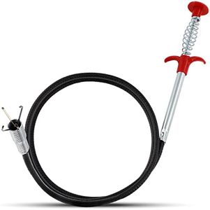 36" Snake Drain Clog Remover - Used as Hair Clog Remover for Sink, Shower, and Bathtub - Dryer Vent Cleaner, and as a Flexible Grabber Tool for Hard to Reach Places - By RAM-PRO