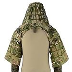 LytHarvest Sniper Ghillie Suit Foundation, Ripstop, Camouflage Tactical Ghillie Hood (CP Multicam)