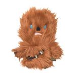 Star Wars for Pets Plush Chewbacca Flattie Dog Toy | Soft Star Wars Toys for Dogs, Brown, Large - 9" | Cute Dog Toy, Squeaky Dog Chew Toy for Pets from Star Wars