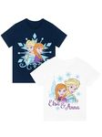 Disney T-Shirt | 2 Pack Girls Tshirts | Girls Frozen Clothes | Multicolor 6