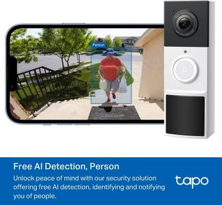 Tapo Wireless 2K Video Doorbell – Smart Home Security Camera
