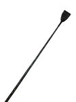 PETS TRIANGLE Long Horse Training Stick with Genuine Leather Grip Handles 27 inches black